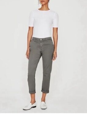 AG Adriano Goldschmied Slim Khaki Crop